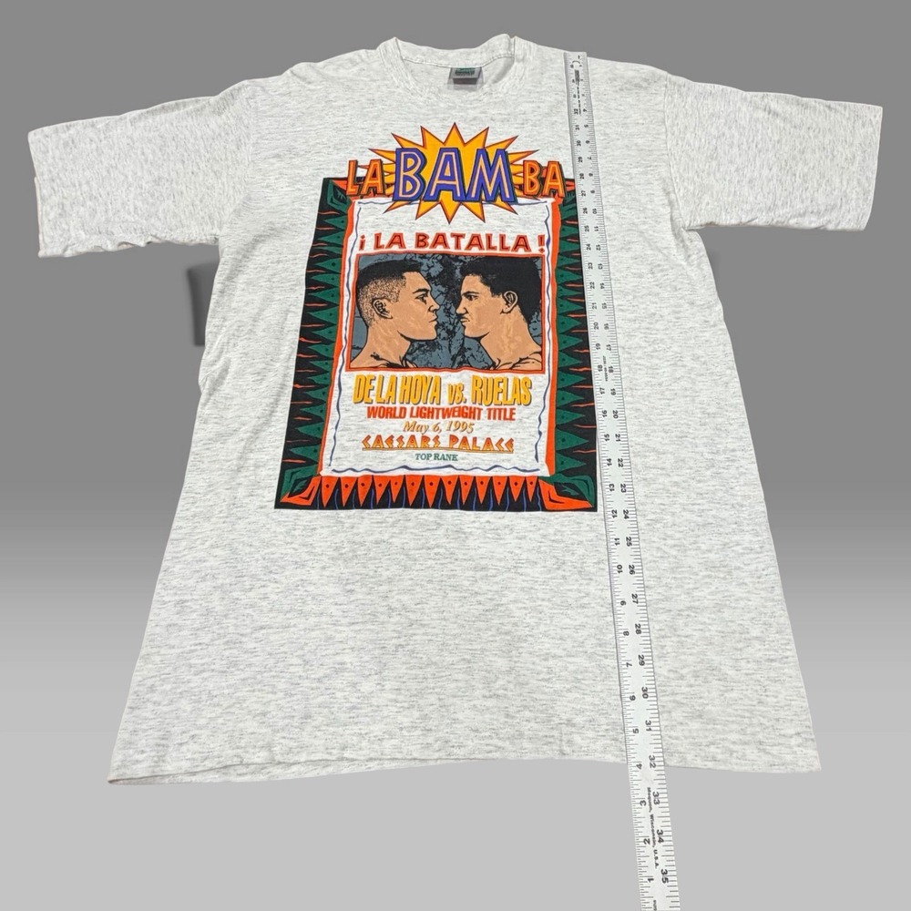 Vintage 1995 Oscar De La Hoya vs Ruelas La Bamba Boxing T Shirt Sz L USA